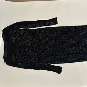 Elegant Black Long Sleeve Dress